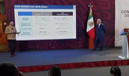 Zo� Robledo, director del IMSS y Andr�s Manuel L�pez Obrador