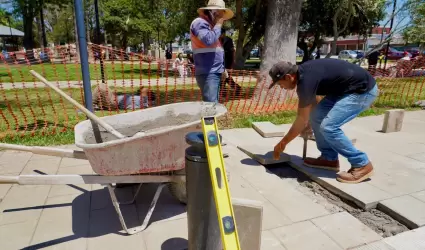 Obras en la Plaza del Msico