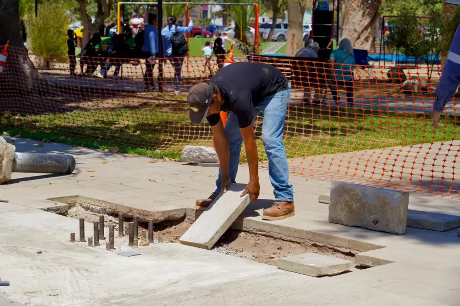 Obras en la Plaza del Msico