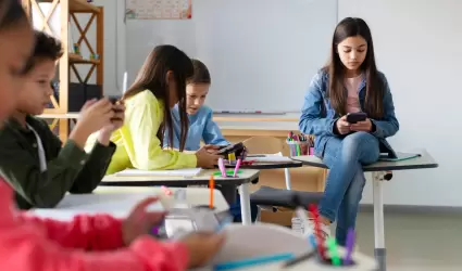 Uso de tel�fonos celulares en el aula