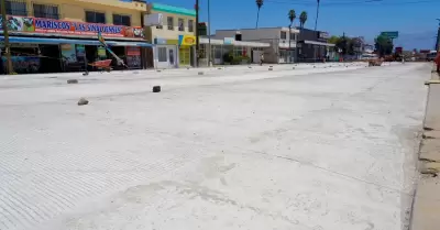 Inversi�n en obra calle Sexta de Ensenada