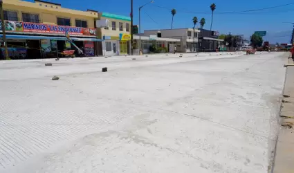 Inversi�n en obra calle Sexta de Ensenada