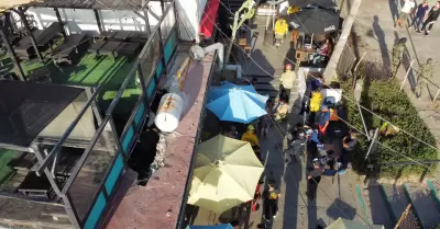 Colapsa techo de caf� en Playas de Tijuana