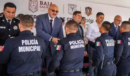 58 nuevos elementos fortalecen las filas de la polic�a de Tijuana