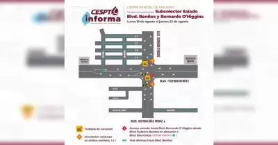 Programa CESPT trabajos de conexi�n del subcolector Rosario Salado en Blvd. Bern