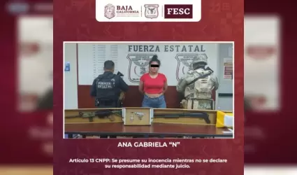 FESC y SEDENA detienen a mujer en posesi�n de armas, granada y drogas