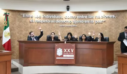 XXV legislatura aprueba asuntos relacionados con magistraturas del TSJBC