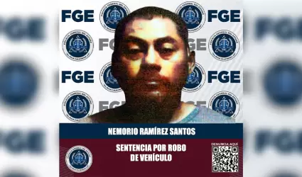 Sentenciado por robo de veh�culo