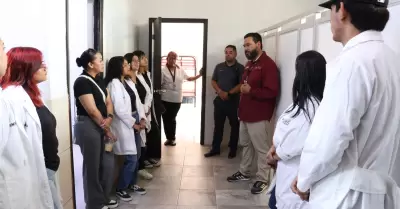 Visitan instalaciones de COTRRSA hombres estudiantes de criminolog�a de la unive