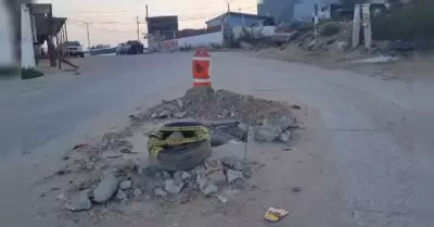 Vecinos denuncian reparaci�n inconclusa en la colonia Nueva Aurora