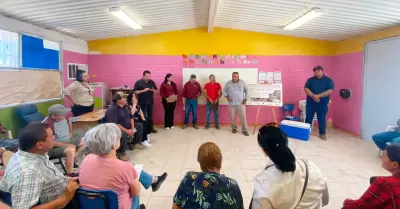 Construcci�n de red de agua potable en el ejido Sombrerete