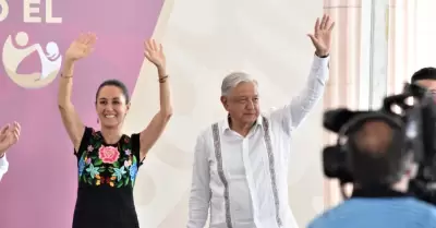 Claudia Sheinbaum y Andr�s Manuel L�pez Obrador