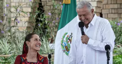 Andrs Manuel Lpez Obrador y la presidenta electa ,Claudia Sheinbaum