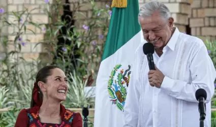 Andr�s Manuel L�pez Obrador y la presidenta electa ,Claudia Sheinbaum