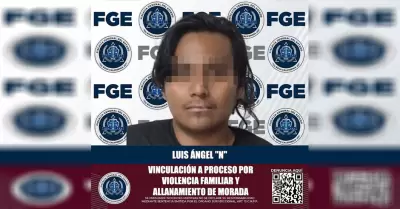 Obtiene la FGE vinculaci�n a proceso para imputado por violencia familiar y alla