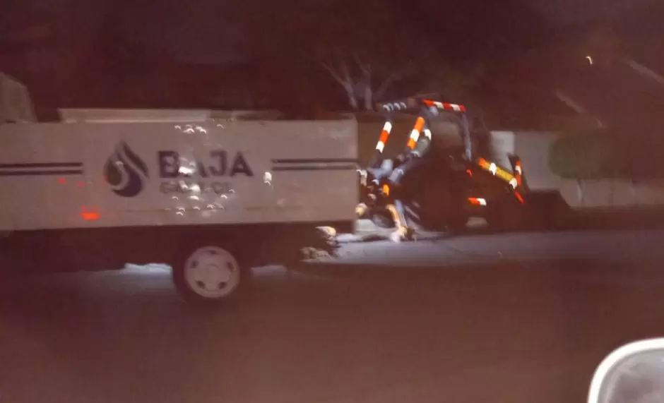Compa��a de Gas trabaj� durante la noche para corregir falla en alcantarillas de Lomas de Agua Caliente