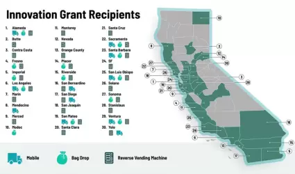 M�s de 250 nuevos centros de reciclaje llegar�n a 30 condados de California