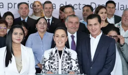 Claudia Sheinbaum dio la bienvenida a Morena a Araceli Saucedo y Jos� Sabino Her