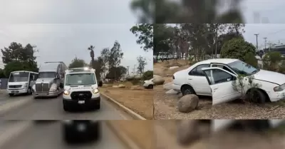 Accidente en bulevar Lim�n Padilla deja a mujer embarazada hospitalizada y provo