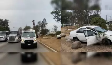 Accidente en bulevar Lim�n Padilla deja a mujer embarazada hospitalizada y provo