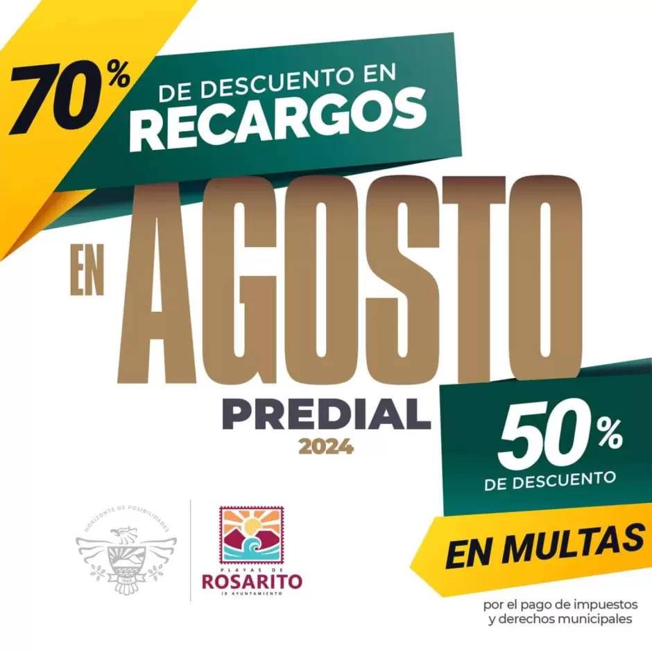 Condonaci�n del 70 por ciento en recargos en el pago del predial