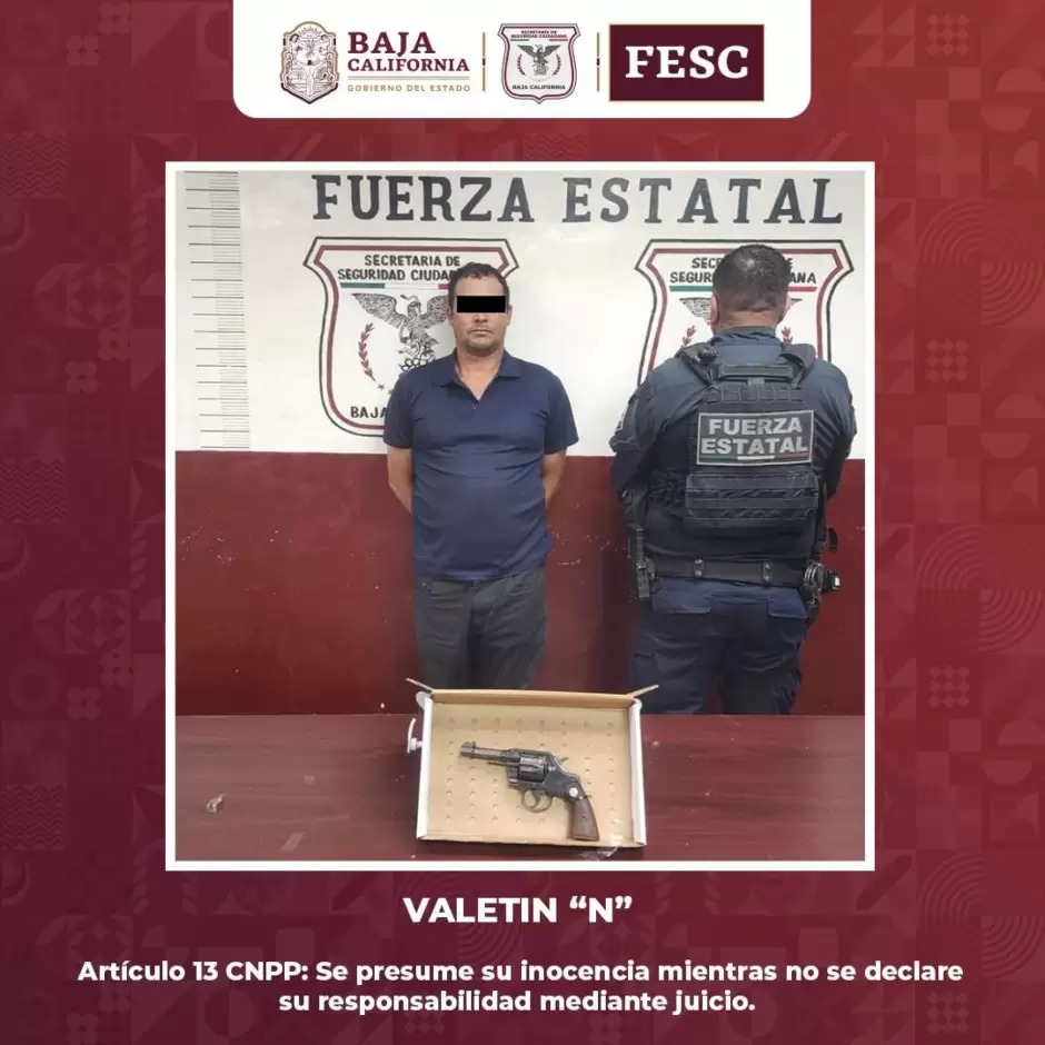 Despliega FESC operativo en Tecate: aseguran "poncha llantas", bidones con gasolina, veh�culos robados, armas y droga