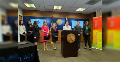 Fiscal�a anuncia colaboraci�n internacional hist�rica con Centro de Justicia Fam