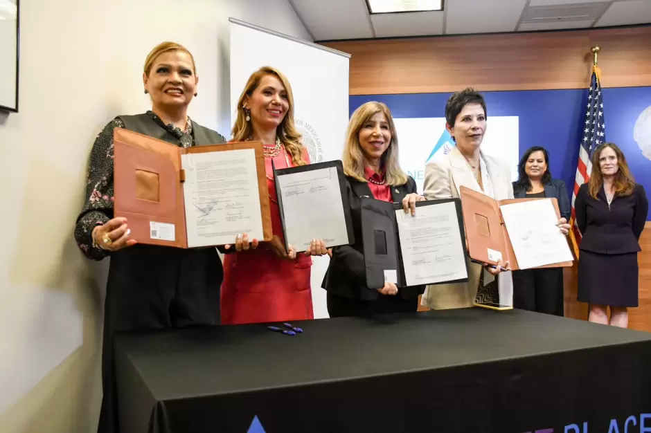 Firman acuerdo hist�rico por la justicia y la seguridad de las mujeres de Baja California y San Diego