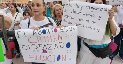 Manifestaci�n contra el aborto