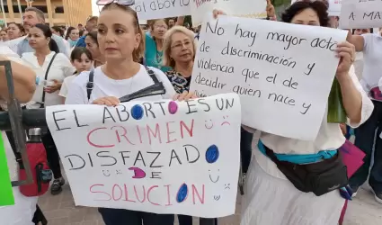 Manifestaci�n contra el aborto