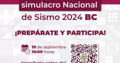 Llaman a participar en el macrosimulacro nacional 2024