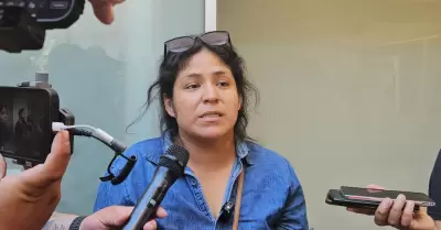 Wendy Bravo, esposa del trabajador desaparecido