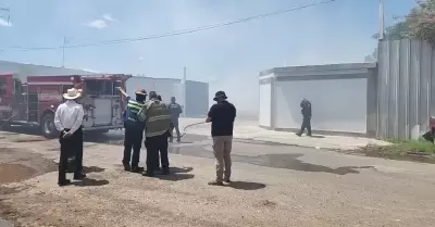 Incendio bodega Parque Industrial Hermosillo