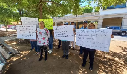 Protesta de polic�as auxiliares