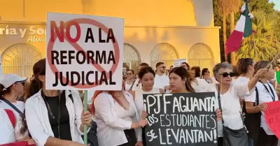 Manifestacin integrantes del Poder Judicial