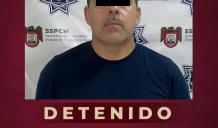 Capturan a sujeto armado en ri�a conyugal