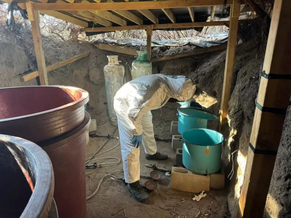 Aseguran laboratorio en Tecate