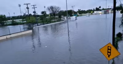 Lluvias provocan inundaciones en colonias de Matamoros tras paso de "Francine"