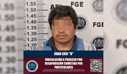 Se�alado por delito de desaparici�n cometida por particulares