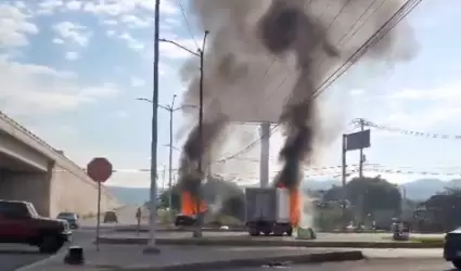 Quema de veh�culos en Sinaloa