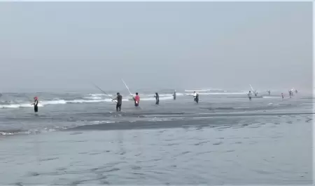 Crece aficin en torneos de pesca deportiva de playa en San Quintn