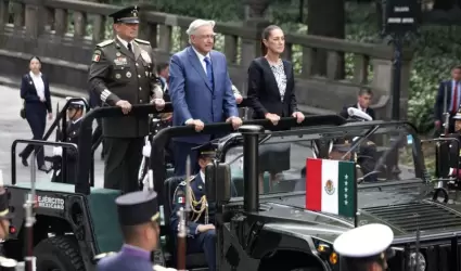 El presidente de M�xico Andr�s Manuel L�pez Obrador y la presidenta electa de M�