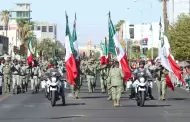 Encabeza Alfredo lvarez Crdenas desfile cvico-militar del 214 aniversario de la Independencia de Mxico en BC