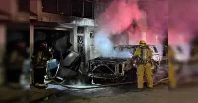 Incendio de vehculo oficial afect la vivienda del alcalde de Tecate