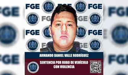 Sentenciado por el delito de robo de veh�culo con violencia