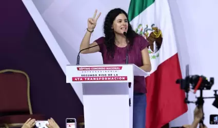 El Congreso Nacional de Morena eligi� a Luisa Mar�a Alcalde como pr�xima preside