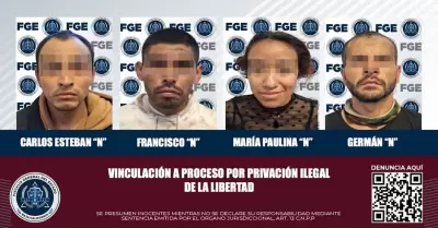 Con el respaldo de pruebas slidas, FGE presenta ante la justicia a tres hombres