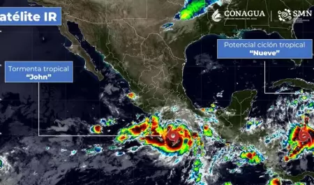 John se ha intensificado a huracn categora 1, prximo a las costas de Oaxaca y