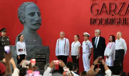 El presidente Andrs Manuel Lpez Obrador encabez la ceremonia de repatriacin