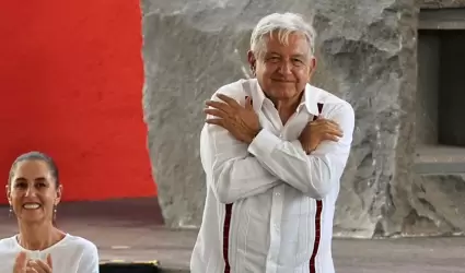 Andr�s Manuel L�pez Obrador y la presidenta electa, Claudia Sheinbaum Pardo